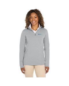 Charles River - Women's Heathered Eco-logic Stretch Quarter-Zip