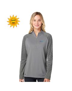 Adidas - Women's Stripe Block Quarter-Zip