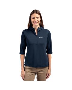 Cutter & Buck Women's Virtue Eco Pique Recycled Half-Zip Hoodie