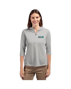 Cutter & Buck Women's Virtue Eco Pique Recycled Half-Zip Hoodie