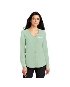 Port Authority - Ladies Long Sleeve Button-Front Blouse