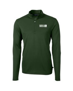 Cutter & Buck - Mens Virtue Eco Pique Recycled Quarter-Zip Pullover