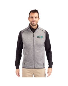 Cutter & Buck Men's Mainsail Sweater-Knit Full Zip Vest