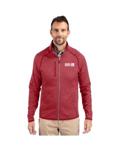 Cutter & Buck Men's Mainsail Sweater-Knit Full Zip Jacket