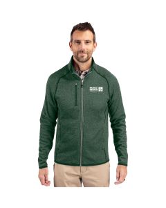 Cutter & Buck Men's Mainsail Sweater-Knit Full Zip Jacket