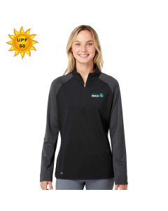 Adidas - Women's Stripe Block Quarter-Zip